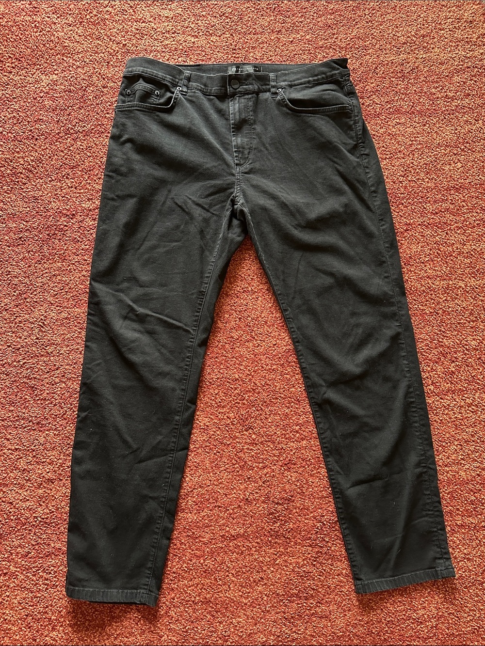Travis Mathew Men's Slim Straight Black Jeans
